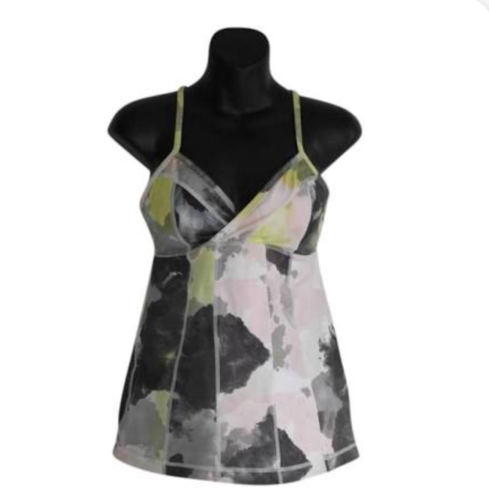 Lululemon Gray Padded Adjustable Straps Abstract